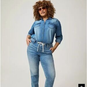 NWT 2x Tall Torrid Mid Rise Weekend Jogger Jean